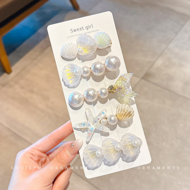 Estrellas de dopamina de verano costera coreana nicho de diseño universal lindos tocadillos broches al por mayor