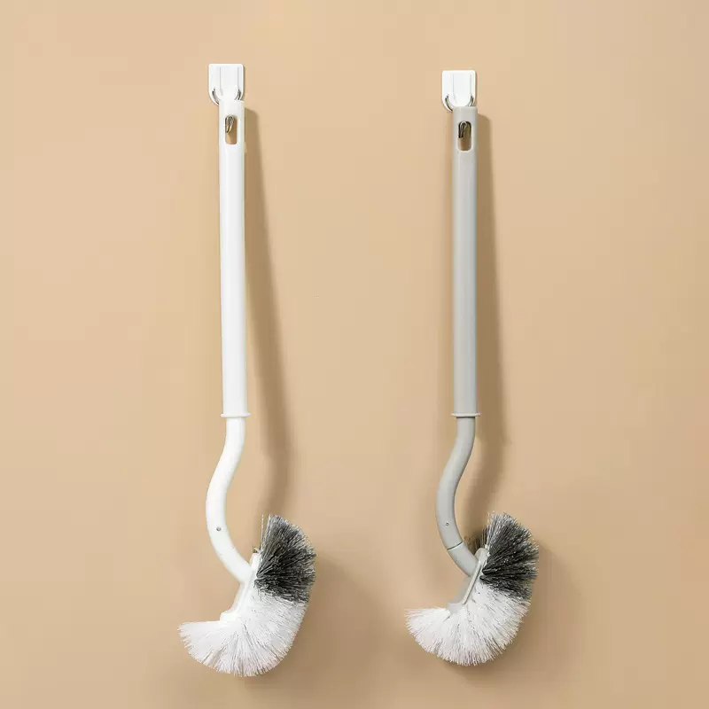 弯头马桶刷无死角软毛刷多功能厕所刷卫生间家用壁 挂式清洁刷