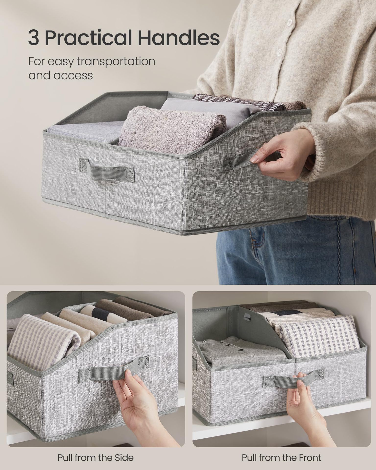 Modulär förvaringslåda set för leksaker böcker och kläder_voghion.com