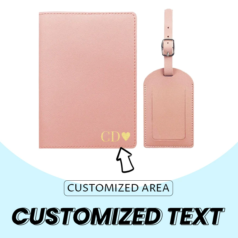 Настраиваемый трансграничный спот, креативные цветные печатные буквы, многофункциональный кожаный чехол для паспорта из искусственной кожи, кожаный чехол для SIM-карты, ID-пакета