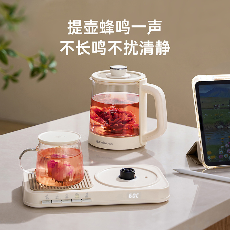 金正新款多功能养生壶保温烧水1L大容量办公室家用炖煮一体煮茶壶|undefined