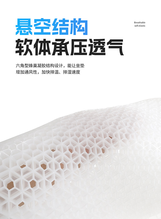 Cross-Border Hot-Selling Gel Car Seat Cushion, Summer Seat Cushion, Lumbar Support, Office Seat Cushion, Car Cooling Cushion, Factory Direct Sales