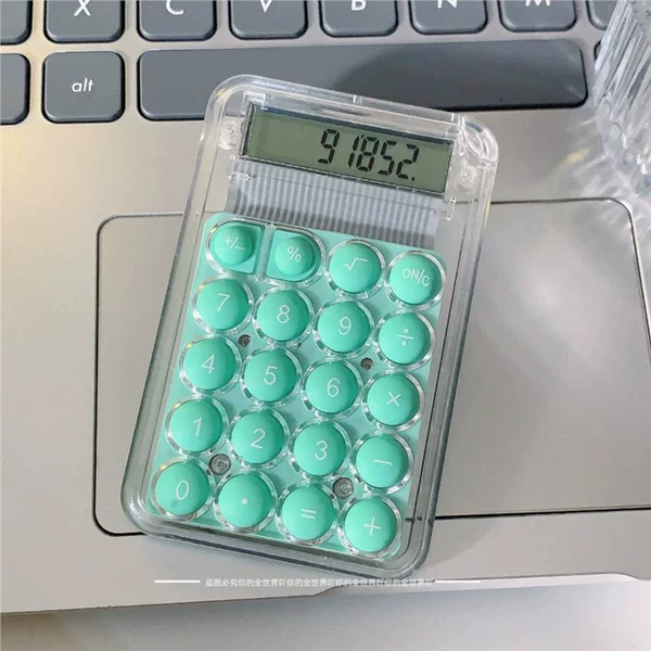 Mini calculator turquoise