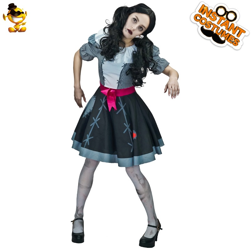 Las mujeres adultas de Halloween Zombie títere Cosplay ropa del partido rendimiento etapa distribución al por mayor