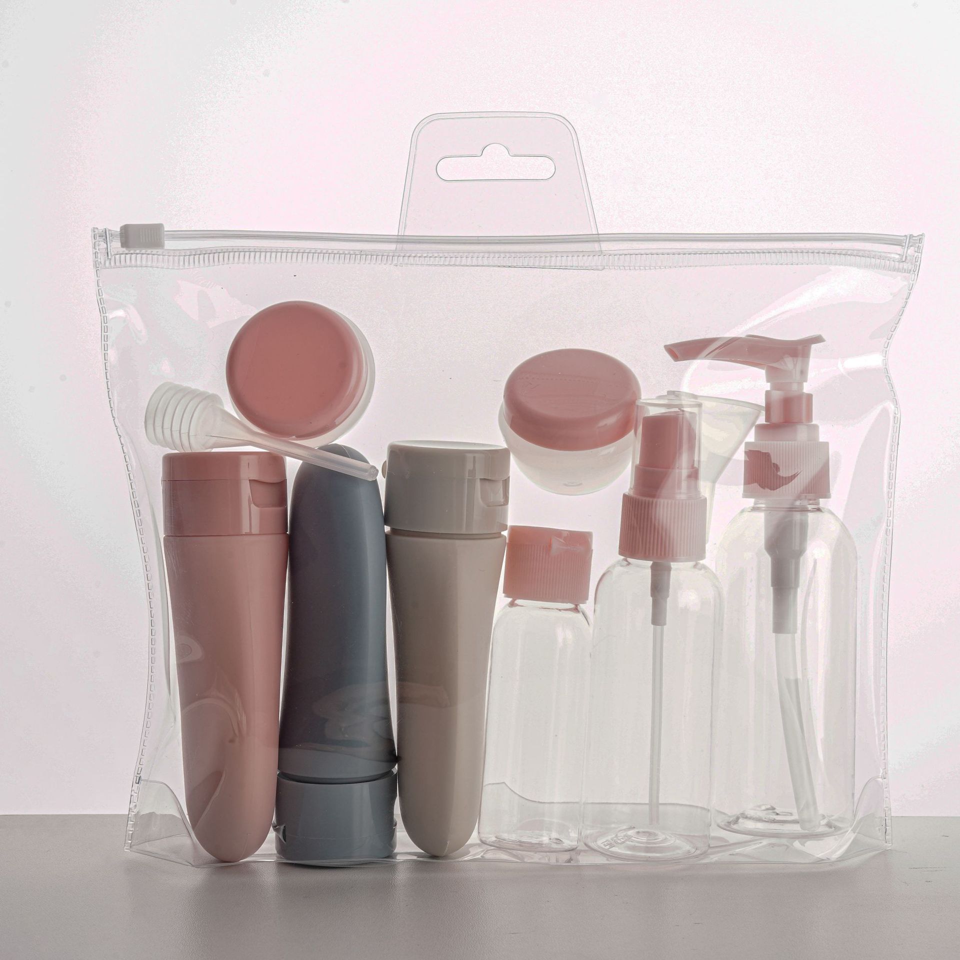 分装瓶出差旅行11件套装 便携式护肤洗护用品喷壶乳液分装洗漱包