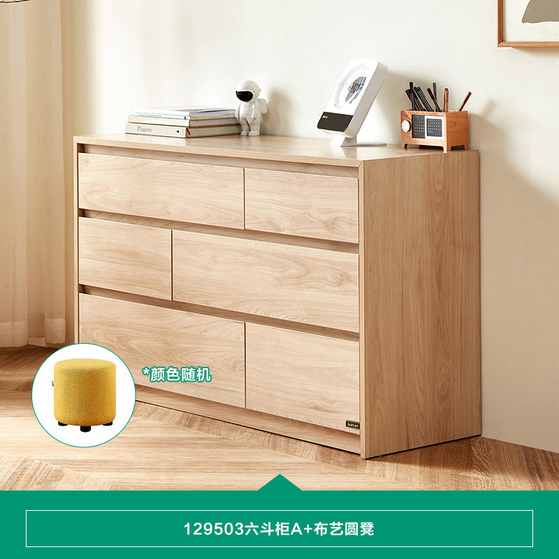 Estilo antiguo chino seis armarios armario de vestíbulo moderno simple armario de piso armario de dormitorio multicapa armario escritorio de maquillaje mesa