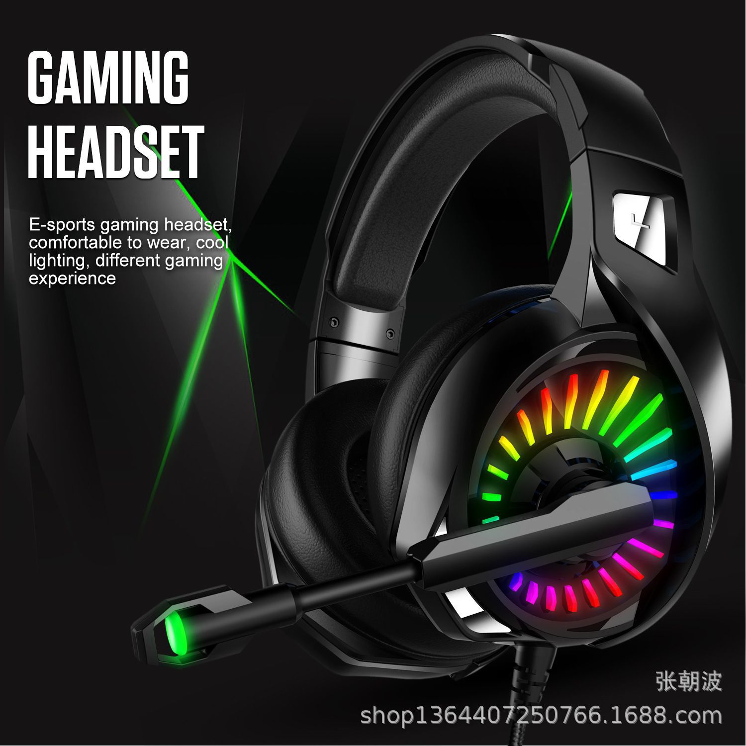 7900 New Cross-Border Wired Over-Ear Headphones for Computer Games, Direct Sales from the Manufacturer, with Sound Positioning Capabilities