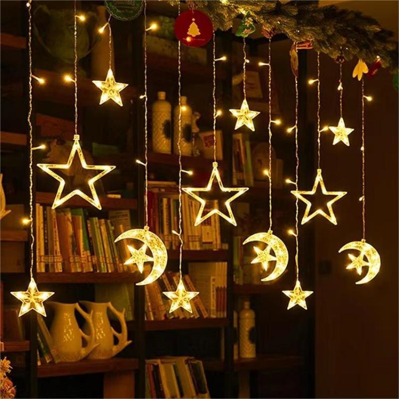 led star light baby's breath star small colored light flashing light string light indoor atmosphere light birthday Christmas decoration light string wholesale