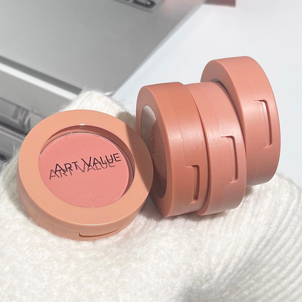 Art Value Sweetheart Full Fragrance Monochrome Blush Four-Color Tender Girl Monochrome Plate Peach Orange Soft Matte Little Red Book undefined