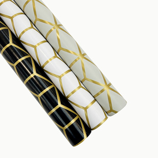 Strength Factory Supply Coated Paper Printed Gold Gift Wrapping Paper Light Coated Paper Gift Wrapping Paper