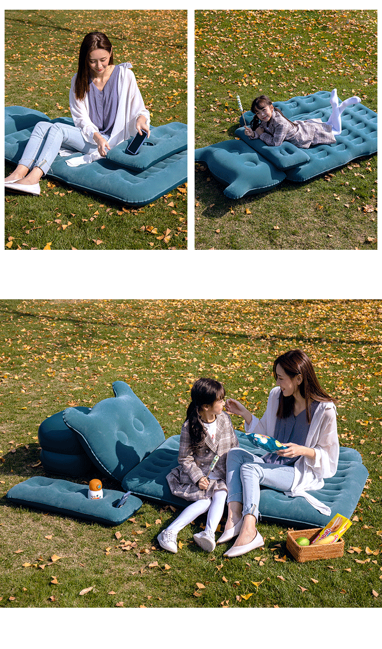 Car Travel Bed Suitable for Suv Sedan Cartoon Foldableing Car Inflatable Mattress Car Inflatable Bed Bymaocar