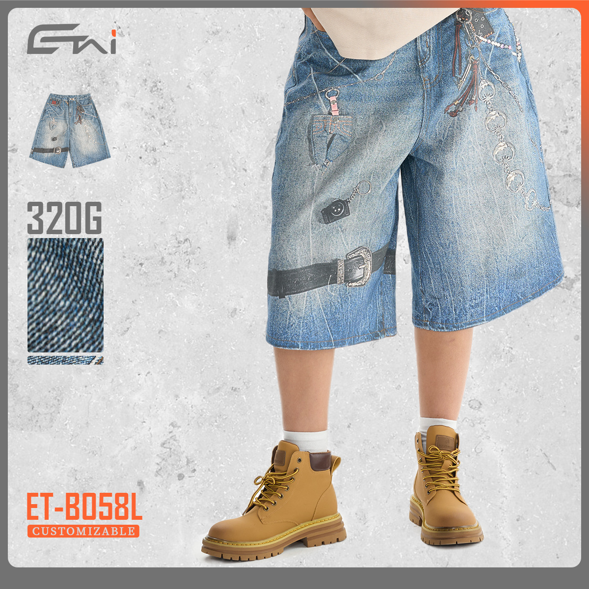 ETAI Hombre| Pantalones de alta calidad de algodón pesado 3D impresos con tendencia universal de verano para hombres y mujeres