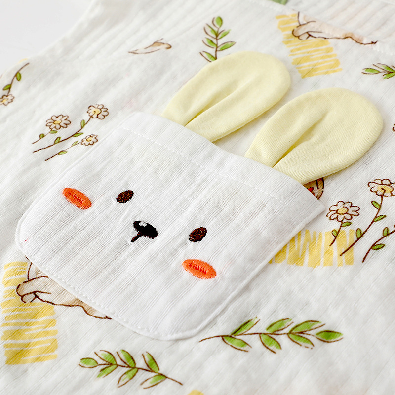 YIBEIKANG  여름 옷 순수한면 상자 밖 옷  얇은 여름 반팔 몸 옷  여름 옷