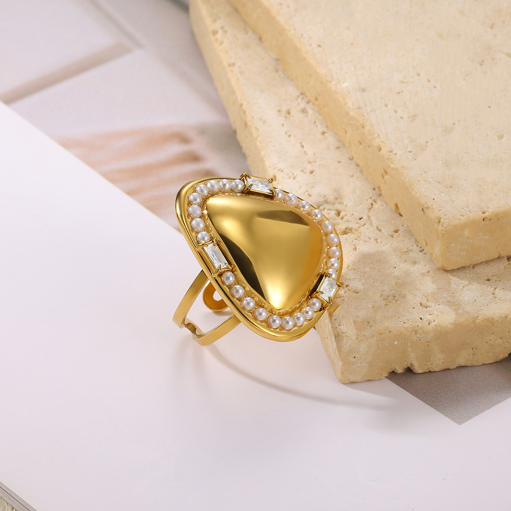 10g Weight 0.03µm-0.05µm Gold Plating Thickness PVD Coated Gold Plating Process Real Gold Plated Plating Material Artificial Diamond Inlay Material Open Rings Classification 1 Piece Quantity Casual, Daily Occasion 304 Stainless Steel Material Geometric Pattern All Seasons Season Unisex Gender IG Style, Elegant, Retro, Classic Style Style Waterproof Non Tarnish, Plating Craft PVD Coated Real Gold Plated Geometric 304 Stainless Steel IG Style Elegant Retro Waterproof Non Tarnish Open Rings 无
