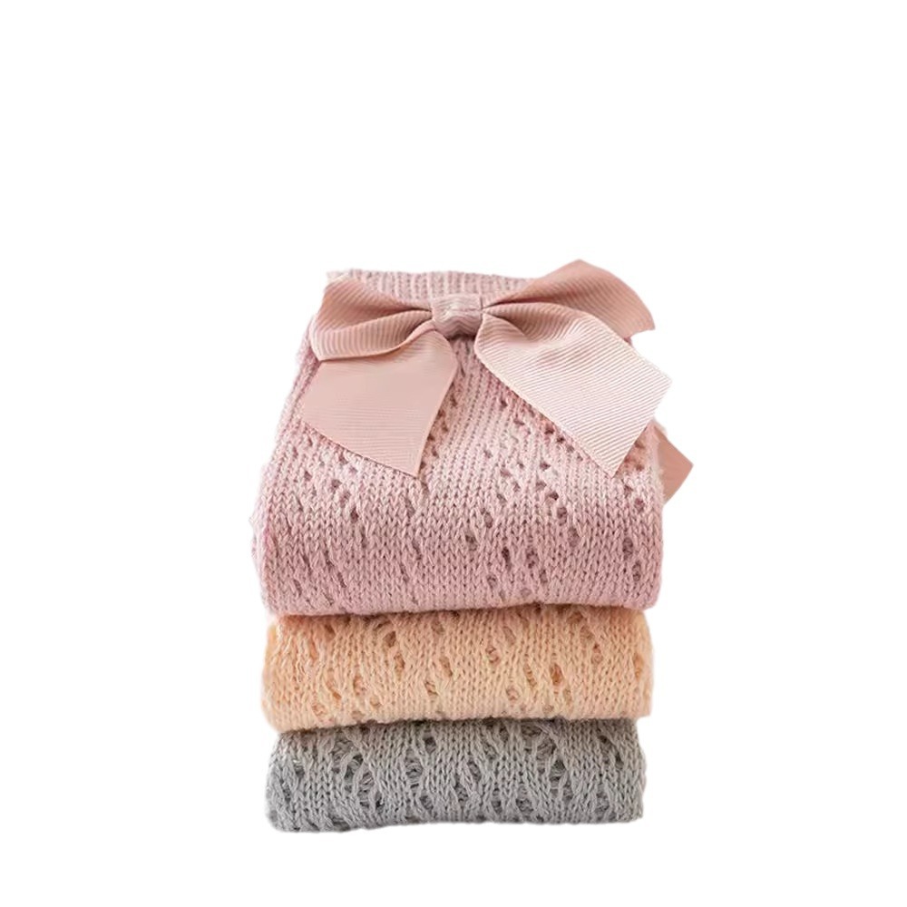 Nuevo anillo de verano arco calcetines de media pantorrilla calcetines para niños españoles calcetines de malla transpirable para bebés calcetines para bebés