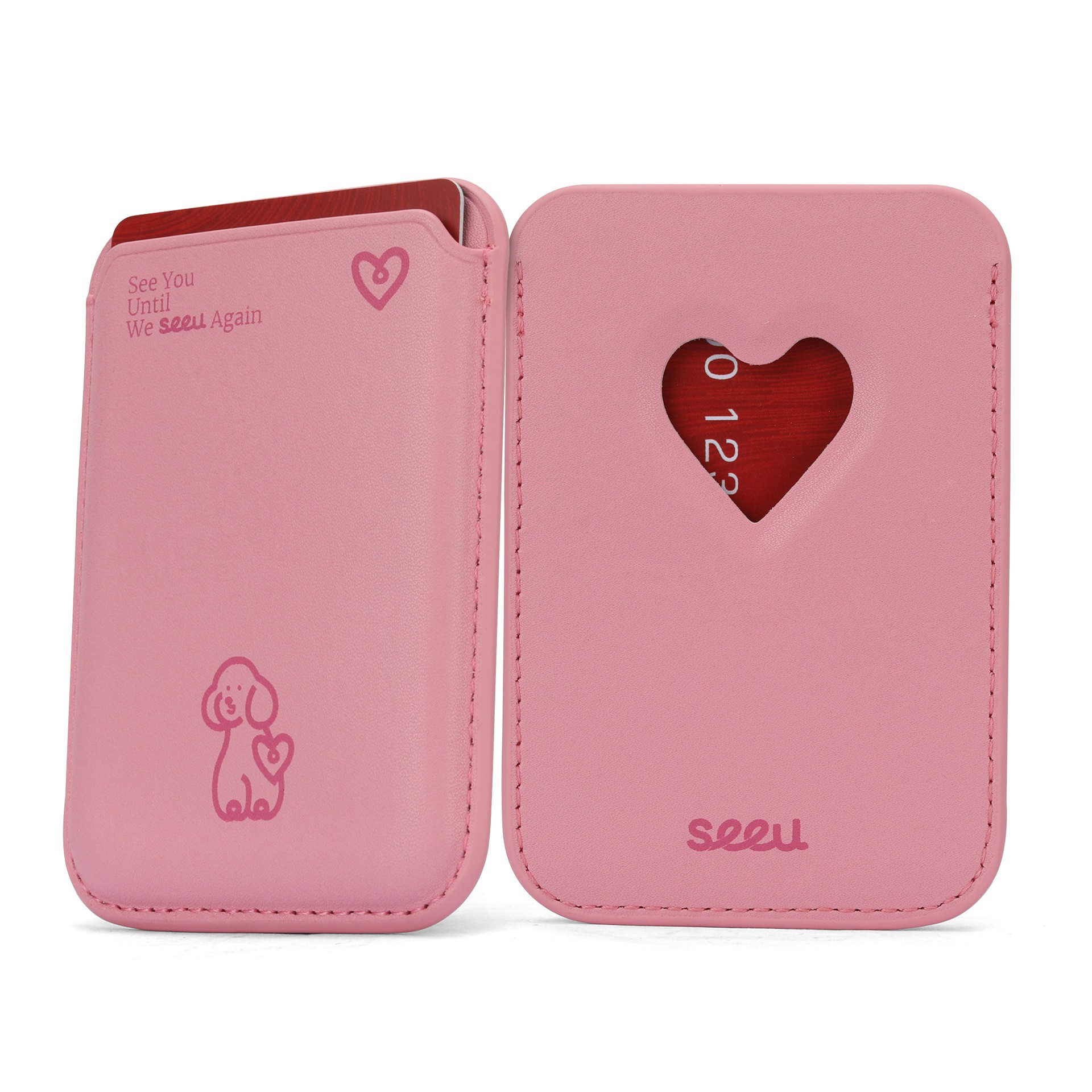 Personalizado Amazon Magsafe magnetismo bolsa de tarjetas Apple 16p bolsa de tarjetas de retroceso magnético bolsa de tarjetas de cuero de tendencia