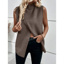T 79938 Split hem knit vest ������֯���׿羳����ͨ