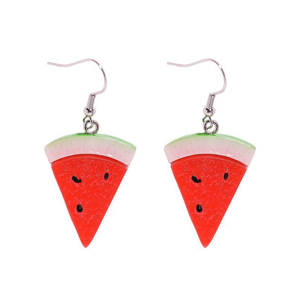 Watermelon sliced earrings