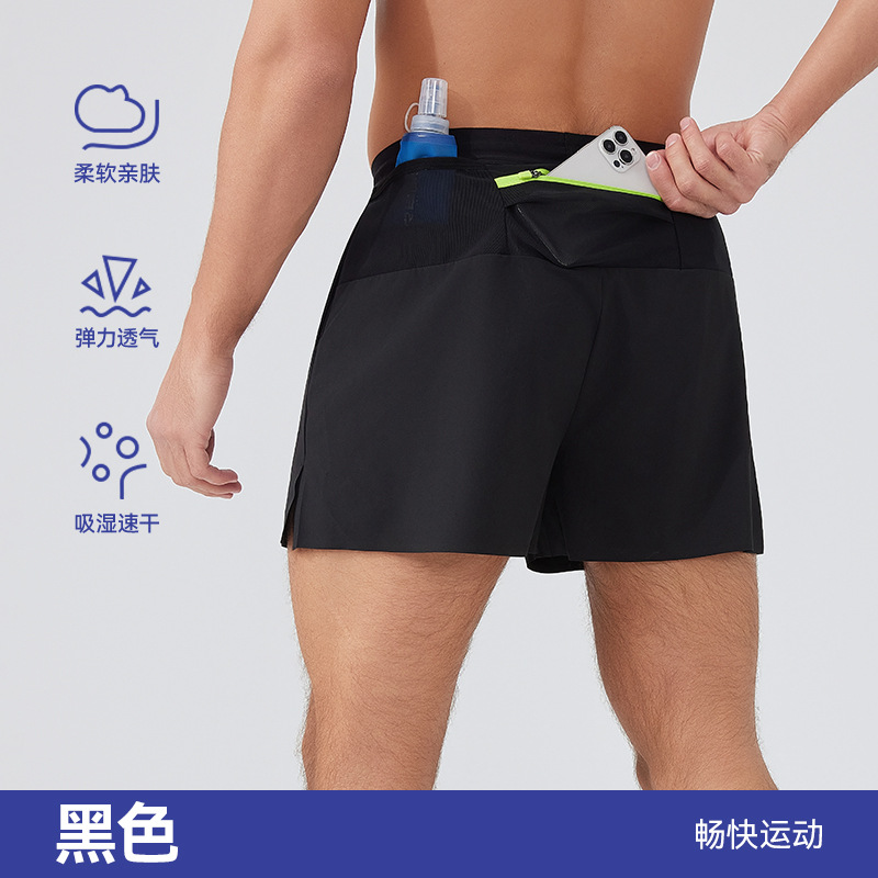 Pantalones cortos deportivos transfronterizos pantalones cortos transpirables de verano de secado rápido pantalones de tres puntos para hombres 100 pantalones cortos de Maratón de fitness y pantalones cortos casuales