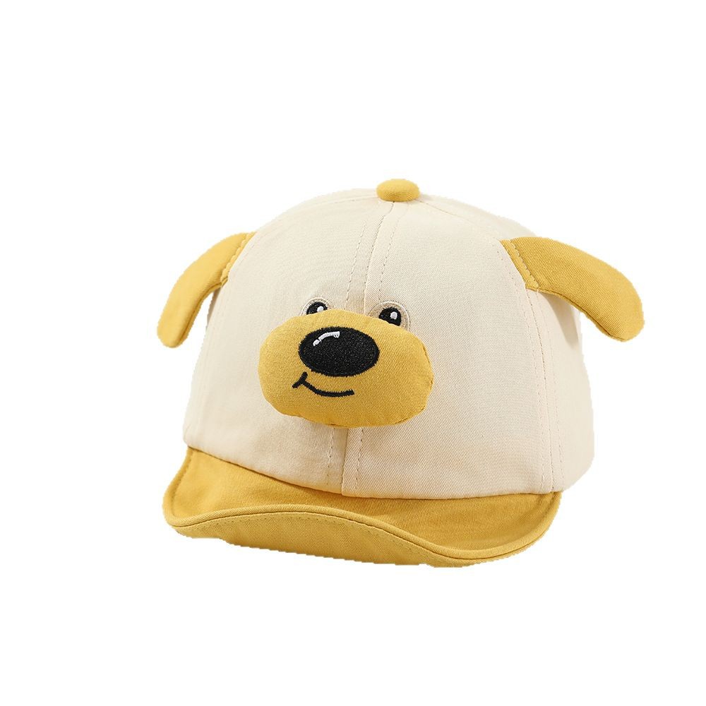 Bonita gorra de bebé de cachorro primavera y verano sombrero de pato suave para niños y niñas sombrero de béisbol de protección solar