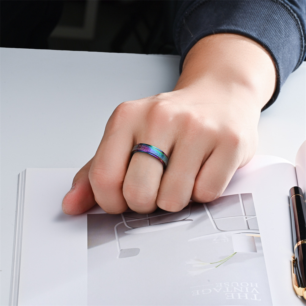 Plating Design Elegant Geometric 304 Stainless Steel Plating Unisex Rings