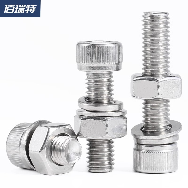 304 acero inoxidable hexagonal socket tuerca junta conjunto alargado cilindro cabeza taza perno tornillo