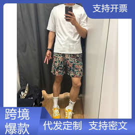 跨境外贸潮流新款百搭时尚原宿简约流行气质慵懒休闲宽松短裤子男