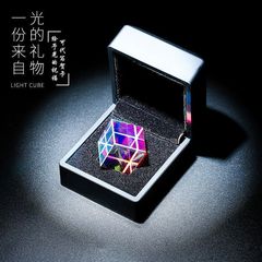 太陽捕獲色合体プリズムライトキューブ屈折クリスタル電気メッキ卓上装飾品太陽光誕生日プレゼントクリエイティブ