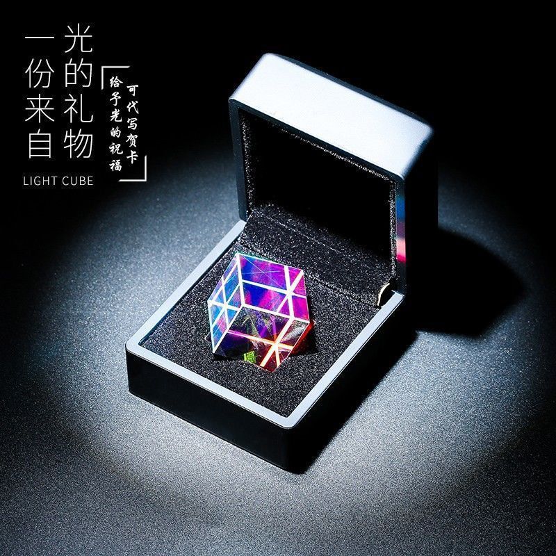 Atrapasol, Prisma de Luz, Cubo de Refracción, Cristal, Galvanoplastia, Adorno de Escritorio, Luz Solar, Regalo de Cumpleaños, Creativo