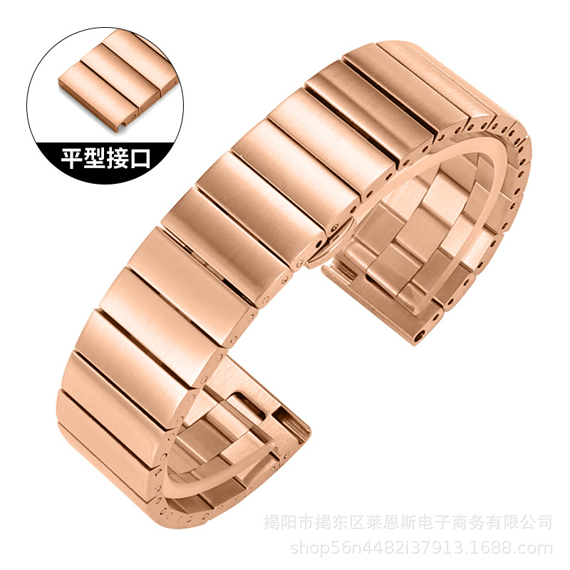 HW-rose gold-one bead flat head