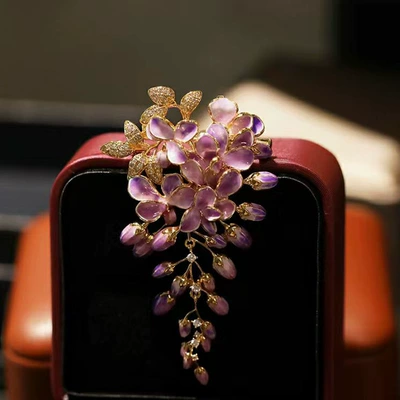 Purple Romantic Clothing Accessories | Yaxa sancaqları