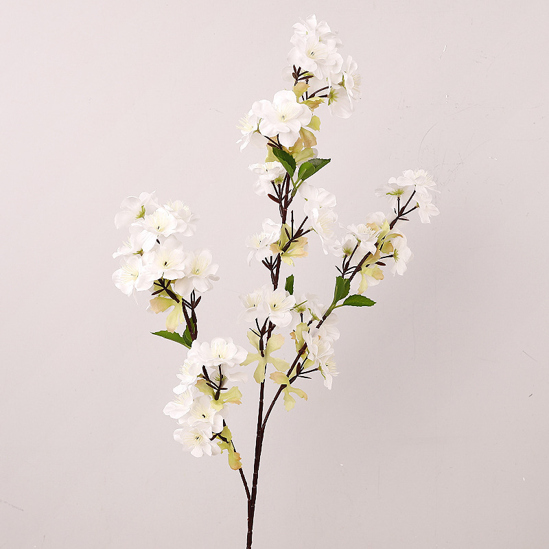 Simulación transfronteriza flor de melocotón flor de cereza flor de ciruela única flor de seda modelado decoración de árboles accesorios paisajísticos simulación flor de albaricoque