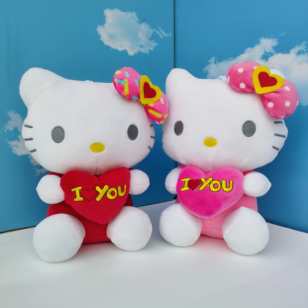 Amor regalo de San Valentín hello KT gato muñeca peluche Kulomi máquina de garras muñeca adornos