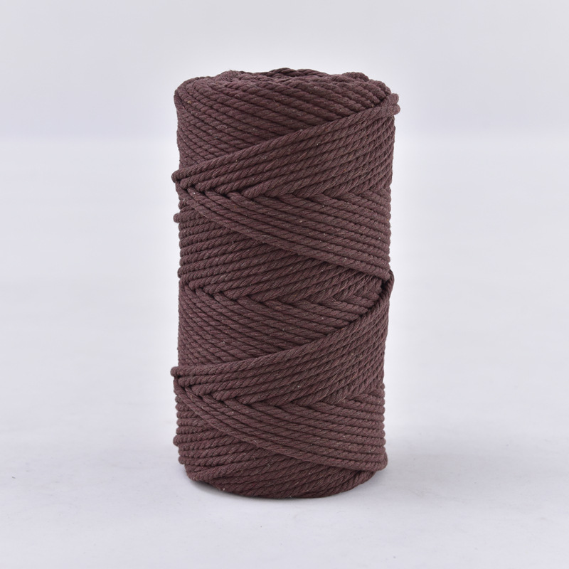 3mm cuerda de algodón colorido diy hecho a mano 4mm cuerda de tapiz cuerda tejida 5mm regalo cuerda de algodón decorativa cuerda de sombrero al por mayor