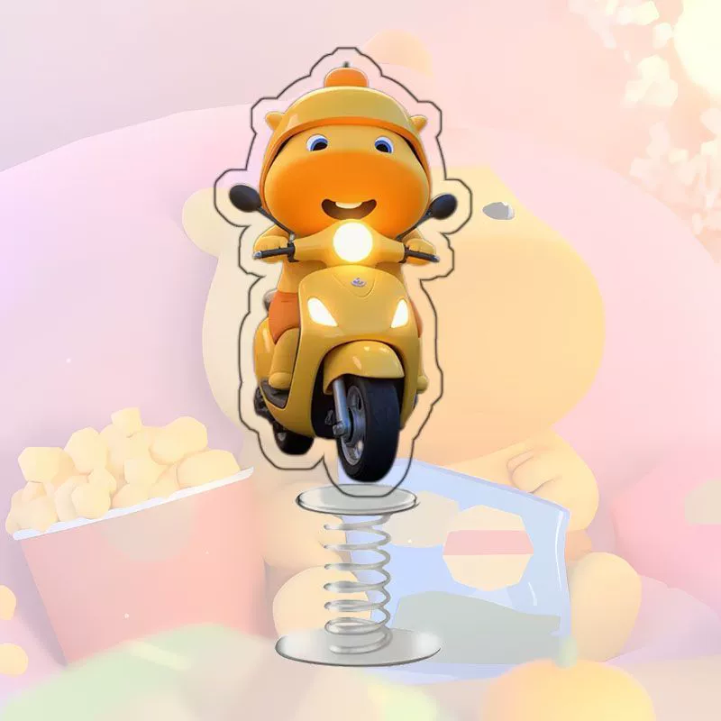 Маленькая капибара Лулу, креативное украшение для автомобиля, велосипед, трамвай, весенний шейкер, мультяшное украшение для рабочего стола