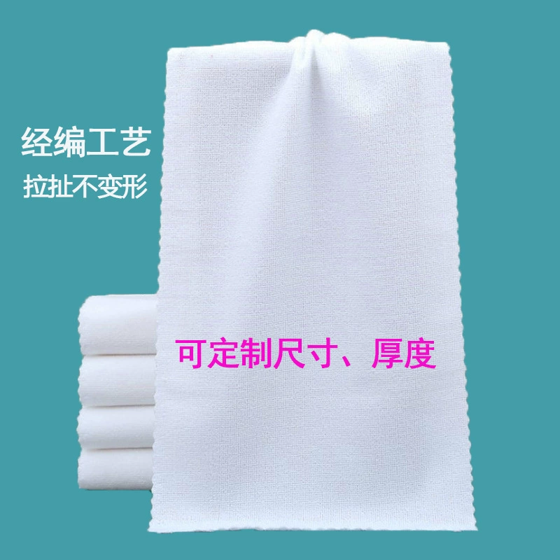 Имитация хлопкового белого полотенца, одноразовое полотенце для отеля и бани, с индивидуальным логотипом, кружевное, впитывающее, белое полотенце