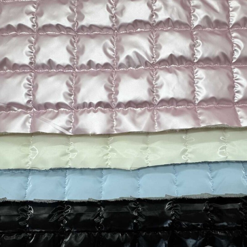 Shark Skin Quilted Stretch Pleated Quilted Fabric for Windbreakers, Bags, Notebooks, Clothing, Quilted Pu Fabric