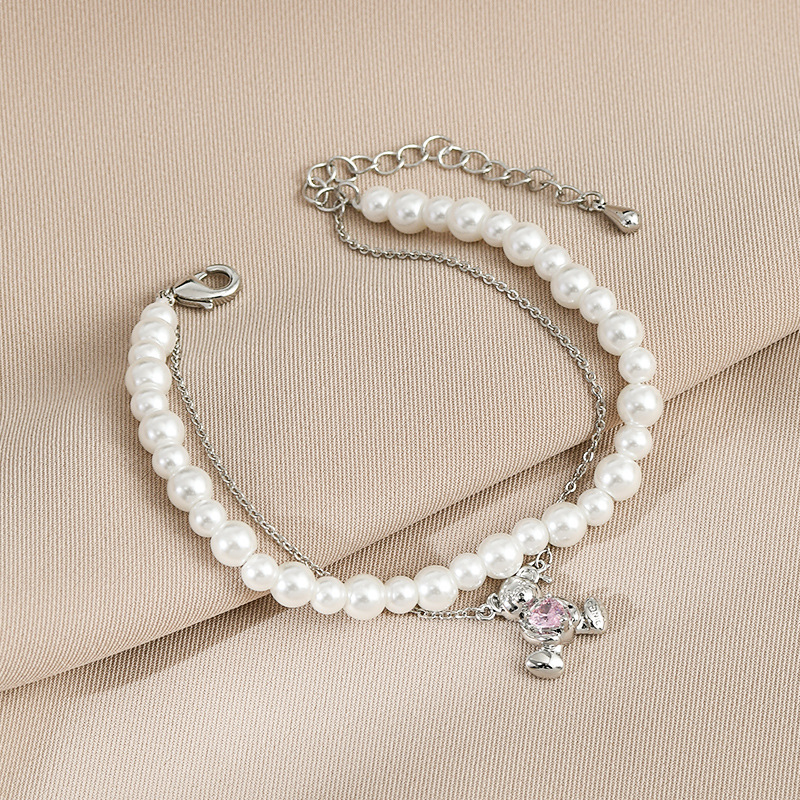 Fashion Bear Copper Plating Zircon Bracelets 1 Piece