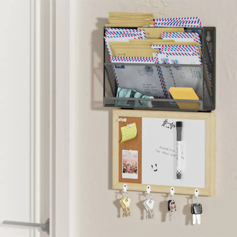 挂式金属文件管理门后挂篮白板组合挂墙报刊挂劳架壁挂杂志展示架