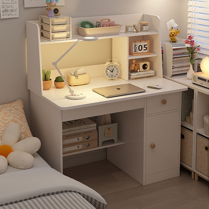 Desk Bookshelf Integrated Desk Bedroom Computer Desk Home Student Writing Desk with Bookcase Office Desk Workbench