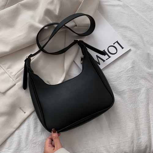 Dumpling bag women's retro armpit bag 2024 simple versatile handbag crescent moon shoulder crossbody women's trendy cross-border wholesale