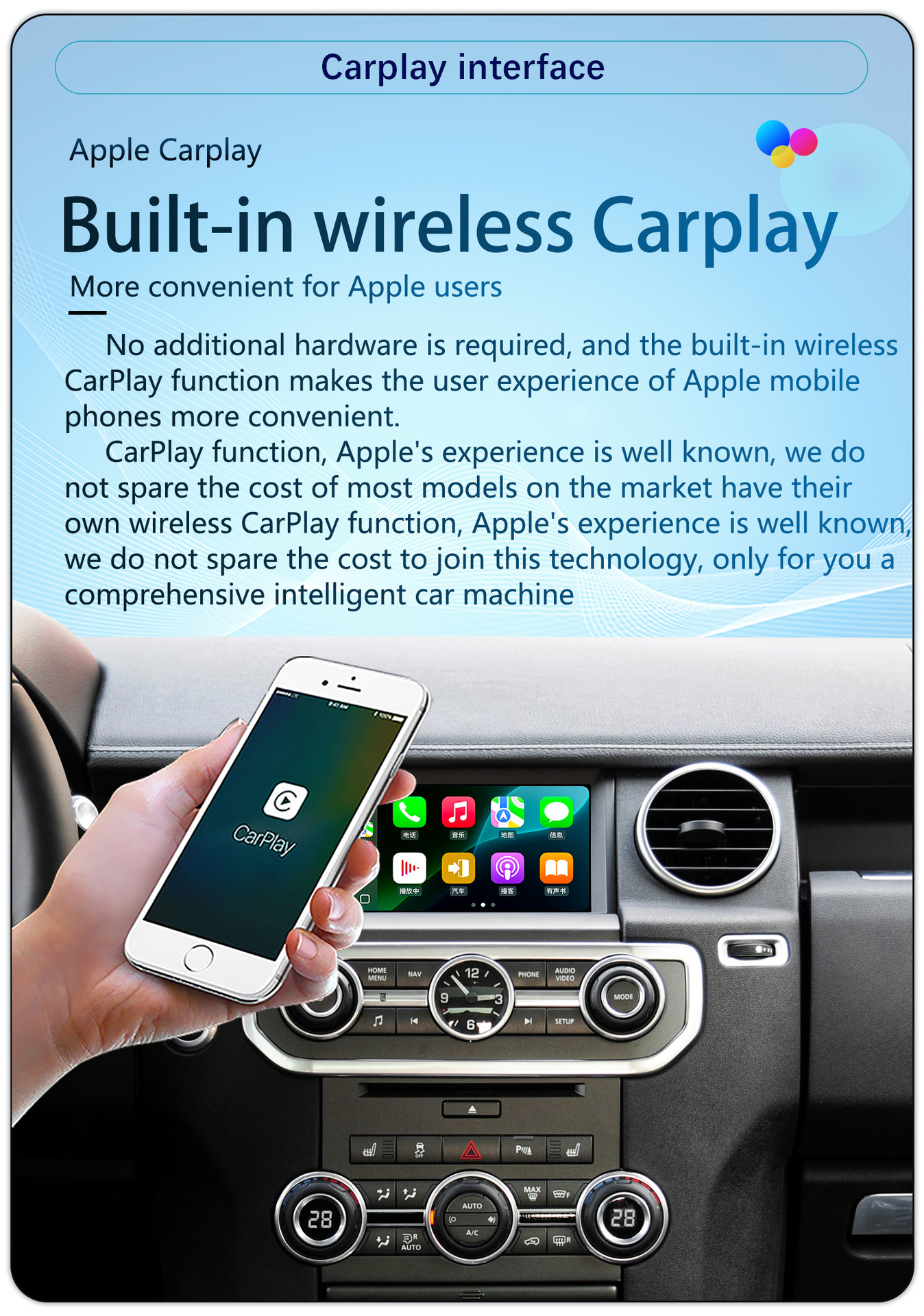 Suitable for 7-Inch 10-16 Model Land Rover Discovery 4 Android Wireless Carplay Navigation 360 Panoramic All-In-One Machine