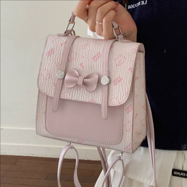 Mochila de moda coreana de estilo extranjero para mujeres 2026 nueva sensación de alta calidad mochila diaria casual simple bolso pequeño image 1