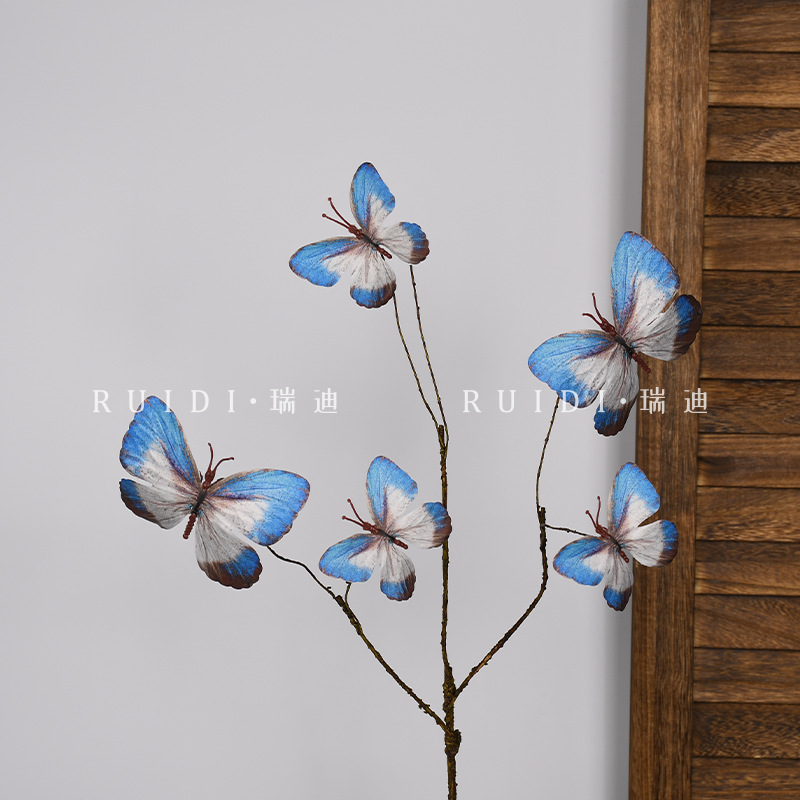 둥근 나비 - 하늘색 - YX