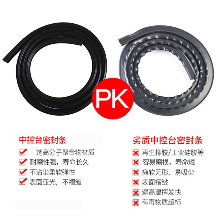 (2개) 센터 컨트롤 비정상적인 소음 범용 유형을 해결하기 위해 설치하기 쉬운 자동차 센터 콘솔 씰링 스트립 새로운 더블 카드 슬롯 업그레이드 버전