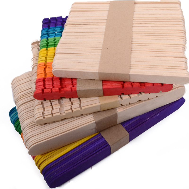 Children's hand-built ice cream stick wooden strip kindergarten diy hand-pasted creative art toy model material