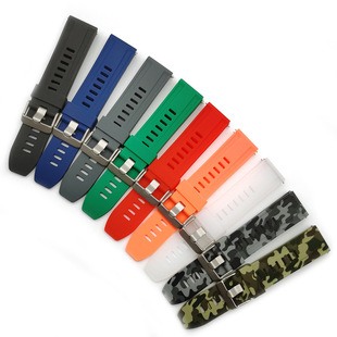 New product colorful switch hole reinforced shading breathable sports silicone watch strap 18, 20, 22, 24mm