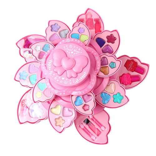 Children's cosmetic set, lipsticks, makeup box, nail polish, princess makeup and dress-up set for girls, birthday gift