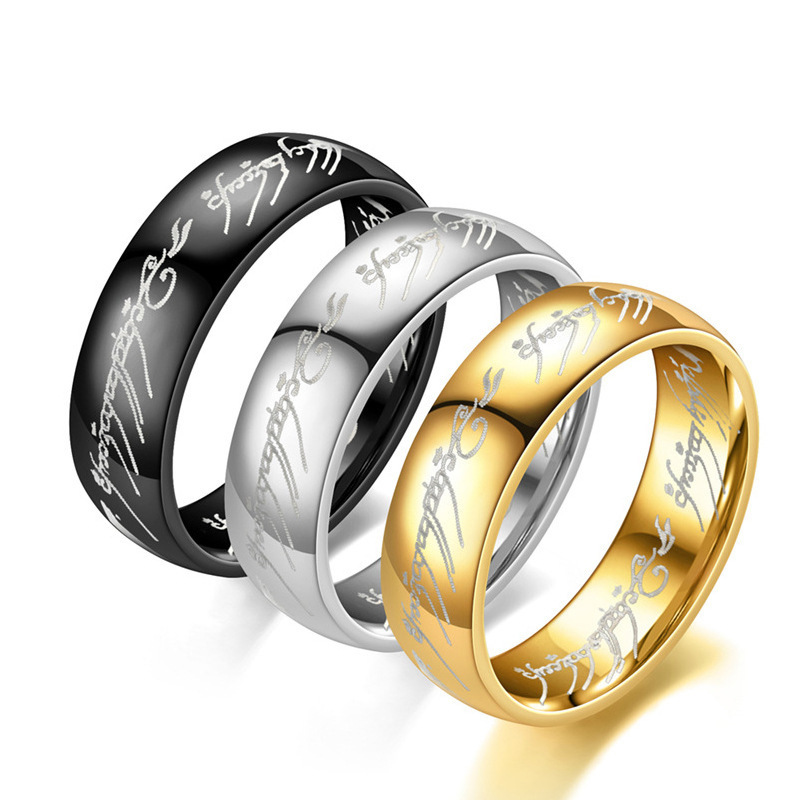 Hot-selling Cross-border New Arrival Stainless Steel Electroplated Rings for Couples — Wholesale European & American-Style Titanium Steel Magic Rings for International Trade