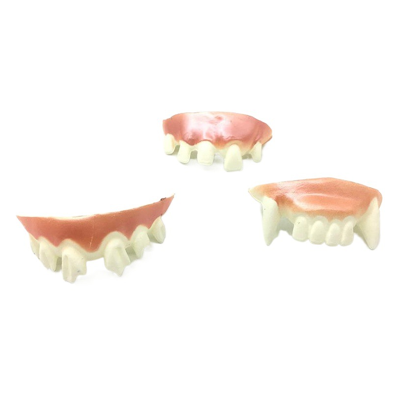 Parodia de juguete vampiro dientes Zombie dientes delanteros dientes divertido truco divertido de Halloween dientes falsos